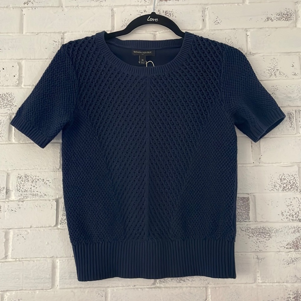 Banana Republic Cable Knit Sweatshirt (Medium)